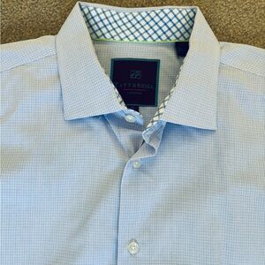 Men's Light Blue Long Sleeve Dress Shirt size XL